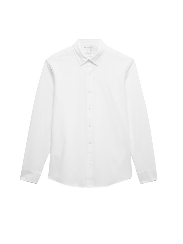 Marks & Spencer Stretch pamut ing klasszikus szabásmintában 360 Flex™ technológiával Marks & Spencer fehér