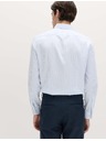 Marks & Spencer Csíkos ing szűk szabásmintában pamutból nem vasalható kezeléssel Marks & Spencer kék