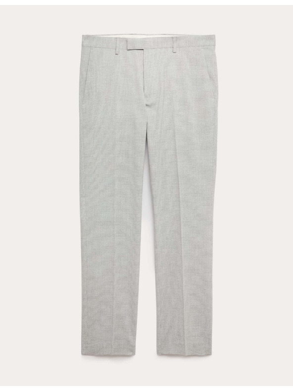 Marks & Spencer Rugalmas öltöny nadrág szoros fazonnal textúrával Marks & Spencer szürke