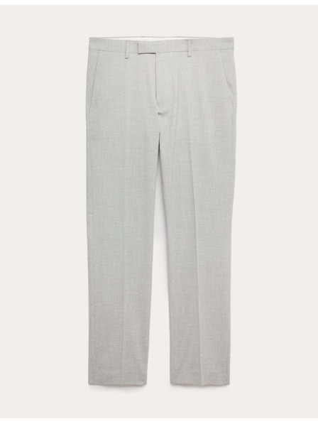 Marks & Spencer Rugalmas öltöny nadrág szoros fazonnal textúrával Marks & Spencer szürke