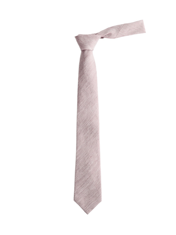 Marks & Spencer Textúrázott linen nyakkendő magas linen tartalommal Marks & Spencer rózsaszín