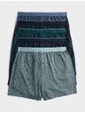 Marks & Spencer Boxer geometrikus mintával 100% pamutból Cool & Fresh™ technológiával, 5 darabos Marks & Spencer zöld