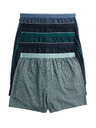 Marks & Spencer Boxer geometrikus mintával 100% pamutból Cool & Fresh™ technológiával, 5 darabos Marks & Spencer zöld