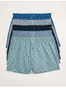 Marks & Spencer Boxer tiszta pamutból pálmamotívummal, 5 darabos Marks & Spencer kék