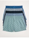 Marks & Spencer Boxer tiszta pamutból pálmamotívummal, 5 darabos Marks & Spencer kék