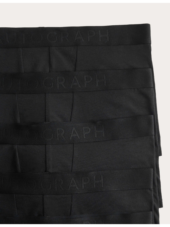 Marks & Spencer Rendkívül puha csípő magasságú férfi alsónadrág Supima® pamutból, 5 darabos Marks & Spencer fekete