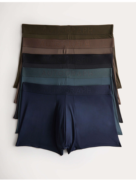 Marks & Spencer 5 darabos csomag csípő magasságú női bugyi Microskin Marks & Spencer többszínű