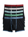 Marks & Spencer Stretch pamutboxer rövidnadrág Cool & Fresh™ technológiával, 5 darabos szett Marks & Spencer fekete
