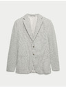 Marks & Spencer Stretch blazer szorosan illeszkedő szabásban textúrával Marks & Spencer szürke