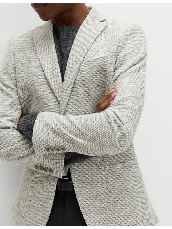 Marks & Spencer Stretch blazer szorosan illeszkedő szabásban textúrával Marks & Spencer szürke