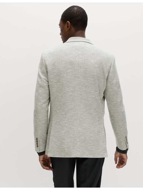 Marks & Spencer Stretch blazer szorosan illeszkedő szabásban textúrával Marks & Spencer szürke