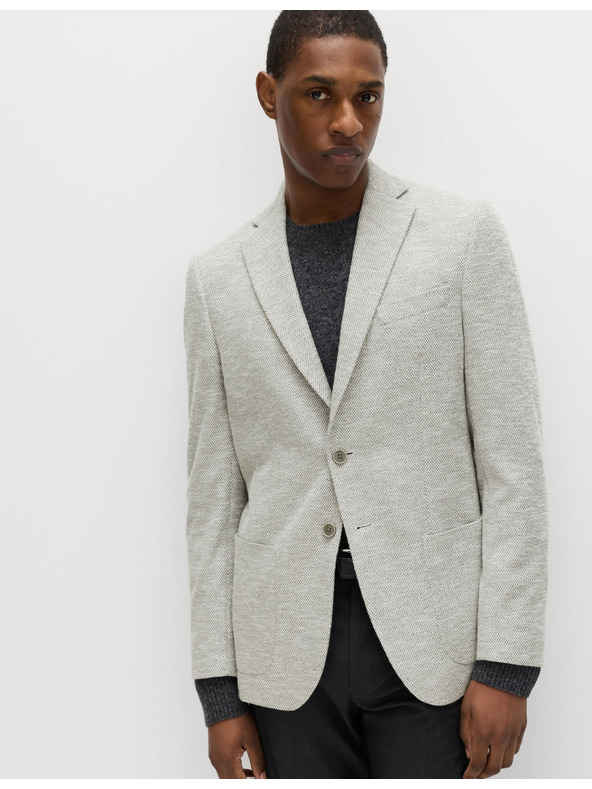 Marks & Spencer Stretch blazer szorosan illeszkedő szabásban textúrával Marks & Spencer szürke