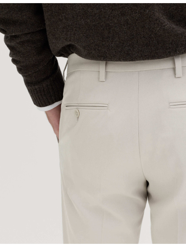 Marks & Spencer Szövetes elegáns stretch nadrág szűk szabásban Marks & Spencer szürke