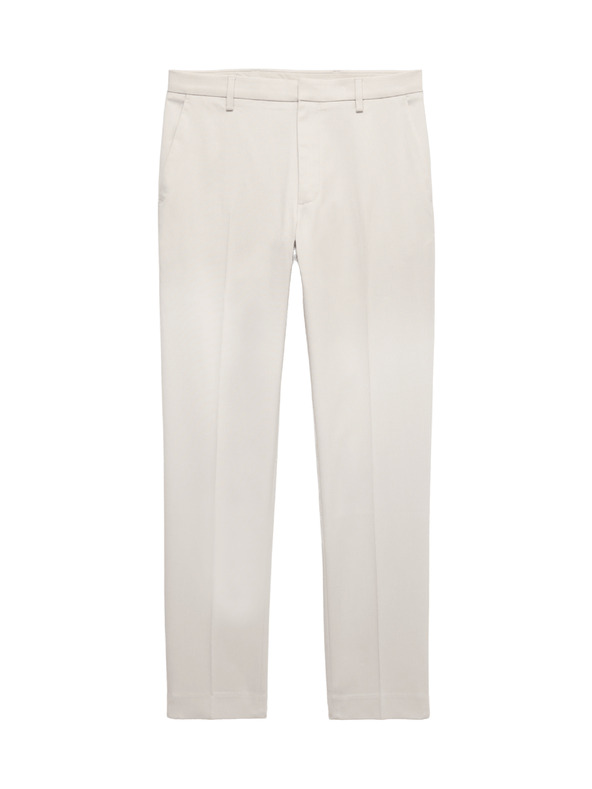 Marks & Spencer Szövetes elegáns stretch nadrág szűk szabásban Marks & Spencer szürke