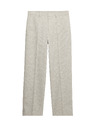 Marks & Spencer Textúrált nadrág laza szabásban elöl redőzéssel Marks & Spencer krém