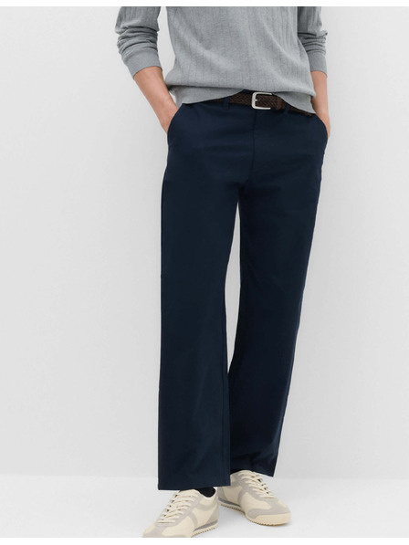 Marks & Spencer Stretch chino nadrág laza szabásban Marks & Spencer tengerészkék