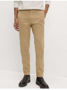Marks & Spencer Stretch chino nadrág vékony szabású Marks & Spencer bézs színű