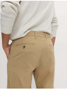 Marks & Spencer Stretch chino nadrág vékony szabású Marks & Spencer bézs színű