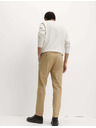 Marks & Spencer Stretch chino nadrág vékony szabású Marks & Spencer bézs színű