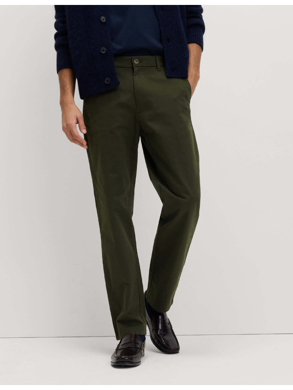 Marks & Spencer Stretch chino nadrág normál szabású Marks & Spencer zöld