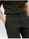 Marks & Spencer Chino nadrág lenvegyületből, normál szabás Marks & Spencer zöld