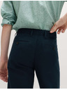 Marks & Spencer Chino nadrág lenvászon keverékből, normál szabás Marks & Spencer tengerészkék