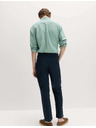 Marks & Spencer Chino nadrág lenvászon keverékből, normál szabás Marks & Spencer tengerészkék