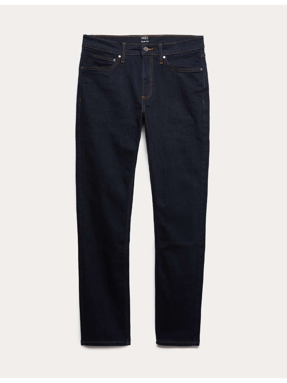 Marks & Spencer Marks & Spencer sztreccs chino nadrág szűk szabású, tengerészkék