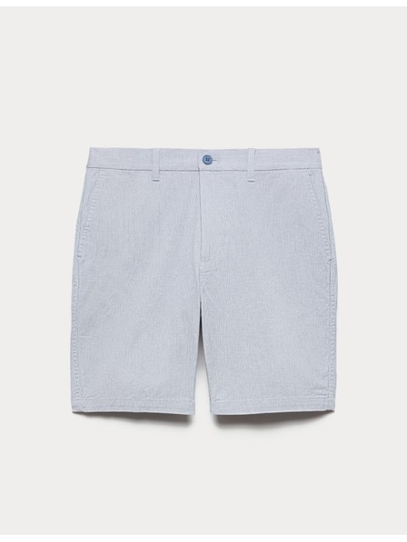 Marks & Spencer Chino rövidnadrág részlegesen rugalmas derékkal Marks & Spencer kék