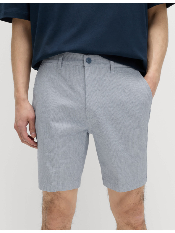 Marks & Spencer Chino rövidnadrág részlegesen rugalmas derékkal Marks & Spencer kék