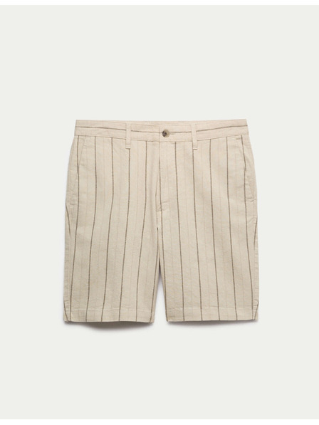Marks & Spencer Chino rövidnadrág, lenvegyület Marks & Spencer bézs