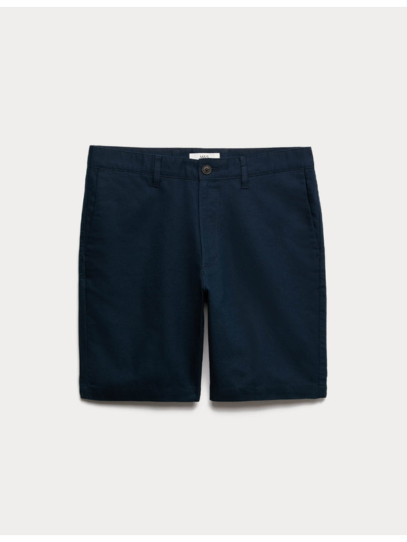 Marks & Spencer Chino rövidnadrág, lenvegyület Marks & Spencer tengerészkék