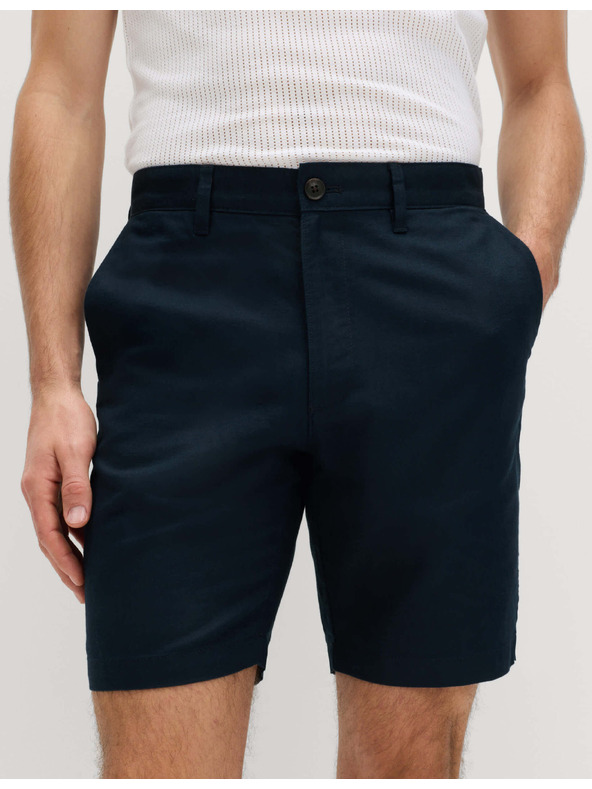 Marks & Spencer Chino rövidnadrág, lenvegyület Marks & Spencer tengerészkék
