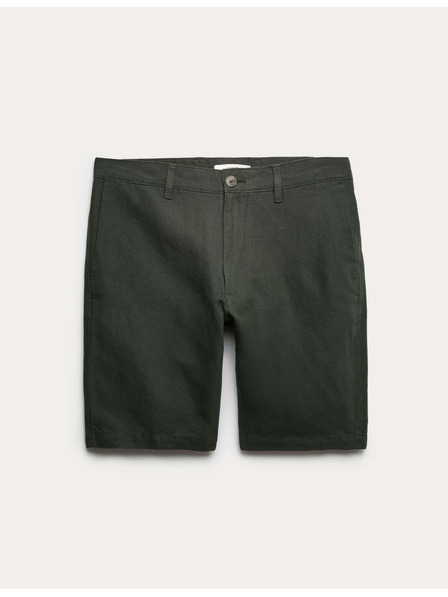 Marks & Spencer Chino rövidnadrág, lenvegyület Marks & Spencer zöld
