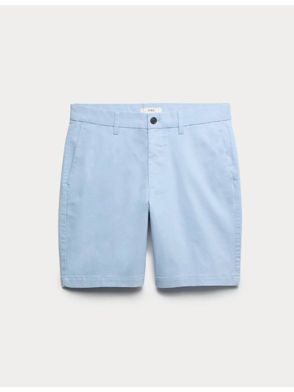 Marks & Spencer Stretch chino rövidnadrág, normál szabás Marks & Spencer kék