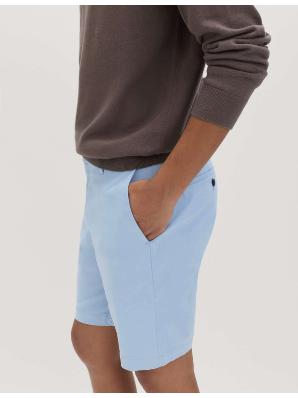 Marks & Spencer Stretch chino rövidnadrág, normál szabás Marks & Spencer kék