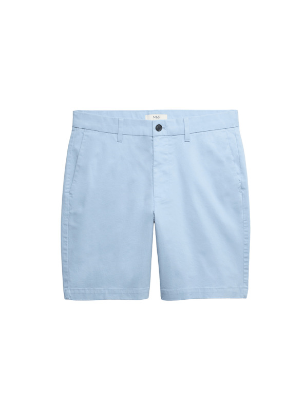 Marks & Spencer Stretch chino rövidnadrág, normál szabás Marks & Spencer kék
