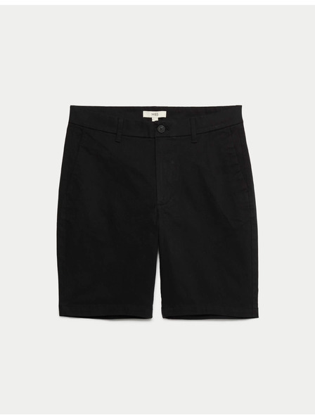 Marks & Spencer Stretch chino rövidnadrág, normál szabás Marks & Spencer fekete