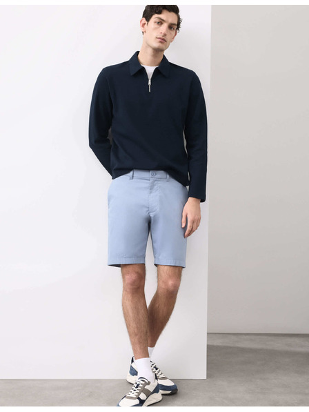 Marks & Spencer Könnyű chino rövidnadrág klasszikus szabásban Marks & Spencer kék
