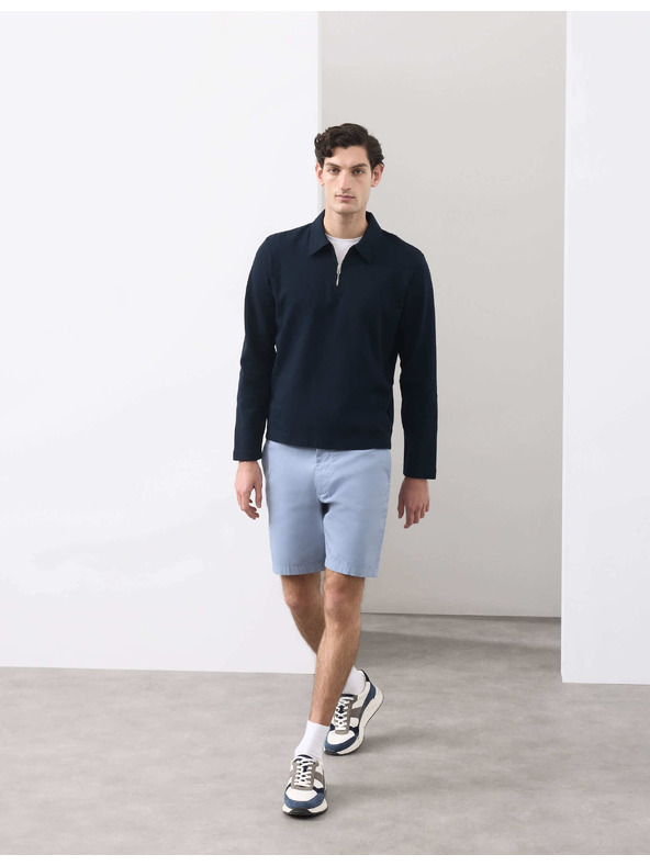Marks & Spencer Könnyű chino rövidnadrág klasszikus szabásban Marks & Spencer kék