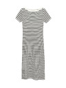 Marks & Spencer Csíkos midi ceruzaruha magas pamutarányú Marks & Spencer fekete