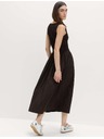 Marks & Spencer Kockás ráncolt körülmény midi ruha mellénnyel Marks & Spencer barna