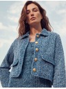 Marks & Spencer Rövidített textúrázott farmerkoat Marks & Spencer tengerészkék