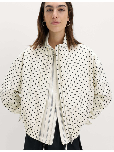 Marks & Spencer Bomber kabát magas pamutarányú és állógallérral Marks & Spencer krém