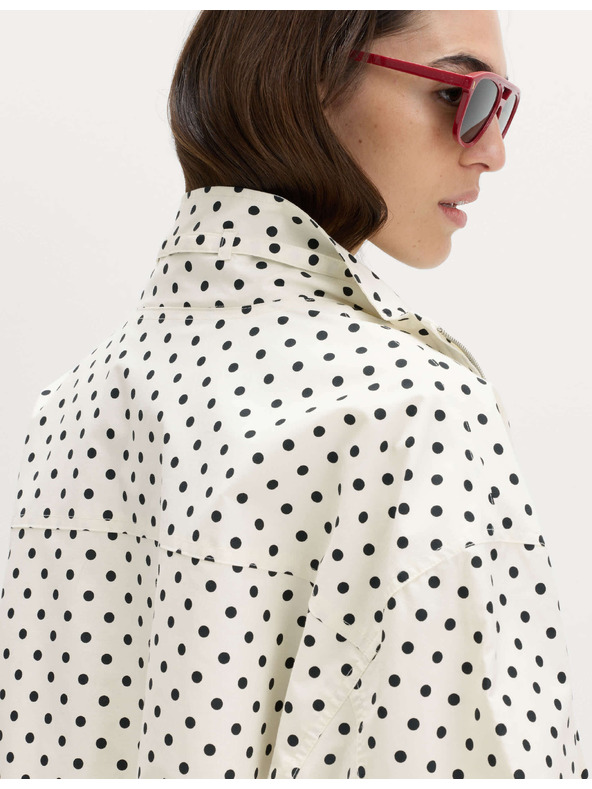 Marks & Spencer Bomber kabát magas pamutarányú és állógallérral Marks & Spencer krém