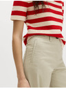 Marks & Spencer Chino nadrág széles szárral és ablakokkal, magas pamutarányú Marks & Spencer zöld