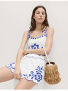 Marks & Spencer Hímzett tiszta pamutból készült strandfelsőt Marks & Spencer kék