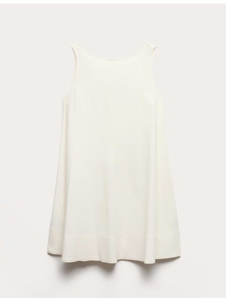 Marks & Spencer Laza mini ruha ovális nyakkivágással és magas lenmartartalom Marks & Spencer tejszínű