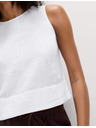 Marks & Spencer Len tartalmú mellény Marks & Spencer fehér