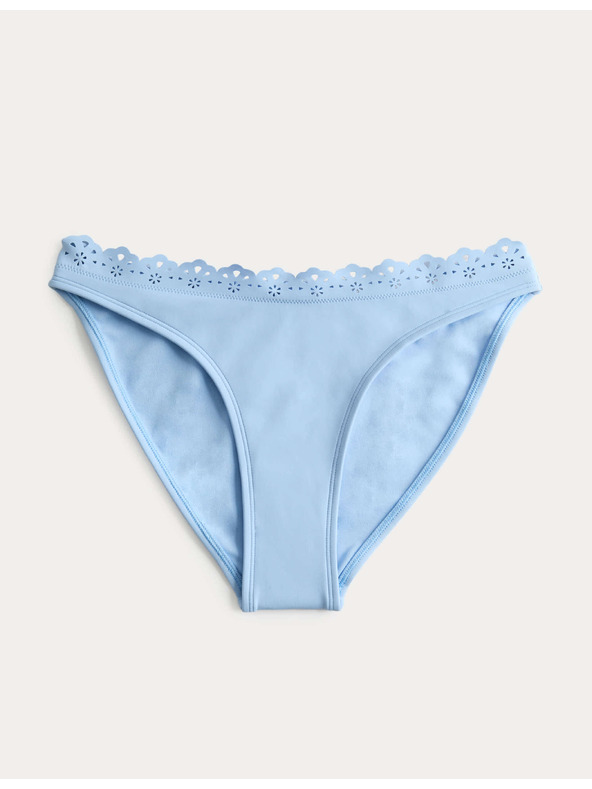 Marks & Spencer Magas szárított bikini alső hímzéssel Marks & Spencer kék